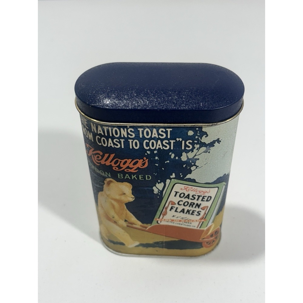 1984 Kellogg's Corn Flakes The Original‎ And Best Tin Made England Kong Vintage